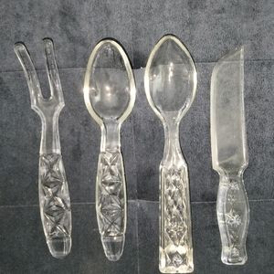 Mid Century Glass Serving wear